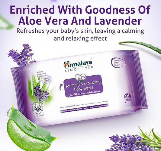 Himalaya Soothing & Protecting Baby Wipes 4 x 56 pcs