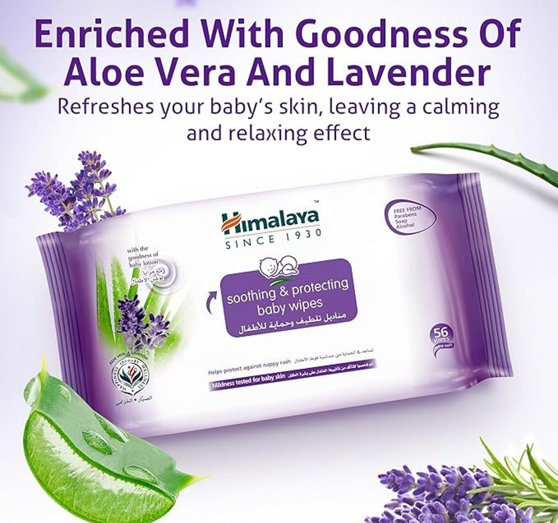 Himalaya Soothing & Protecting Baby Wipes 4 x 56 pcs