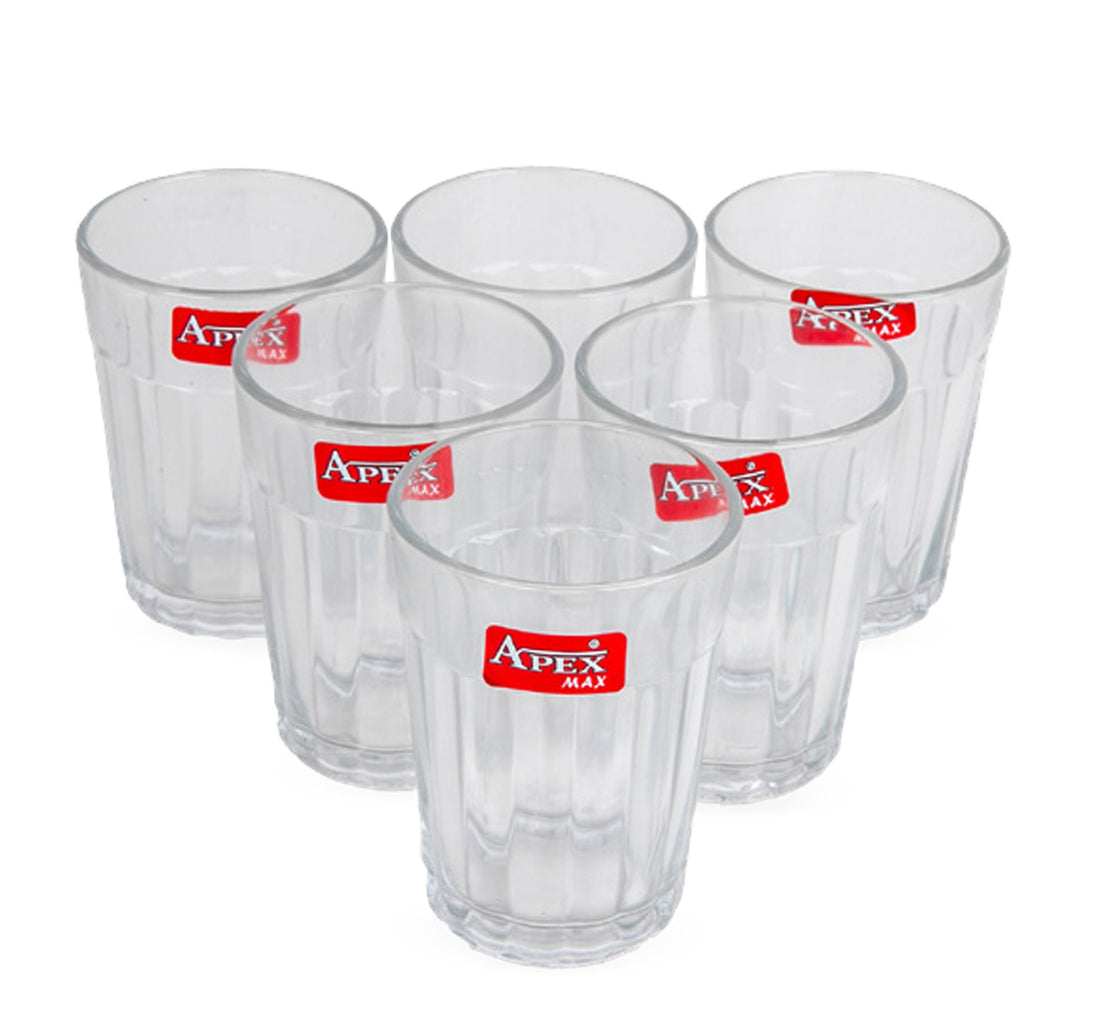 Apex Max Tea Glass Set, 120ml, 6 pcs