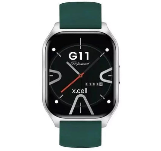 X.Cell G11 Pro Smartwatch, 2.01 inches HD Display, Green + Soul 17 Pro True Wireless Earbuds, Assorted