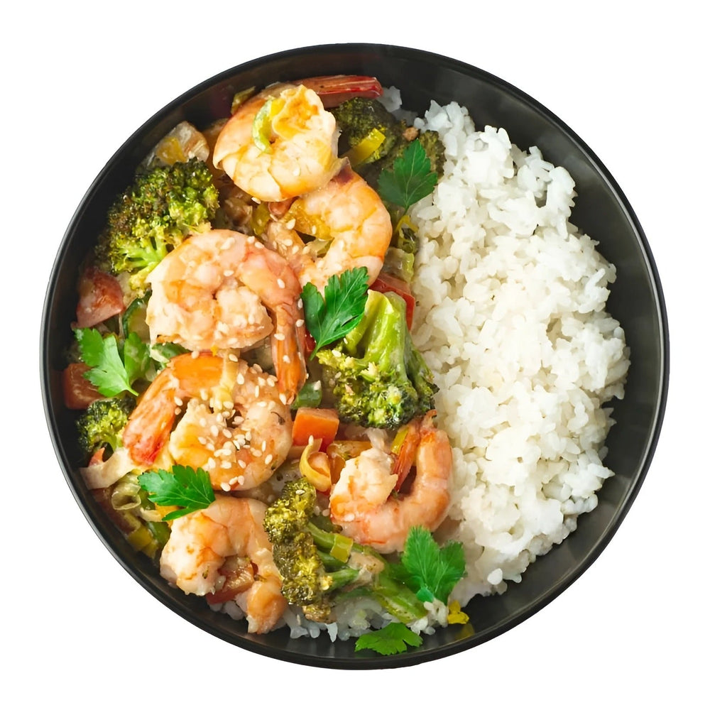 Shrimp rice Bowl Salad bowls