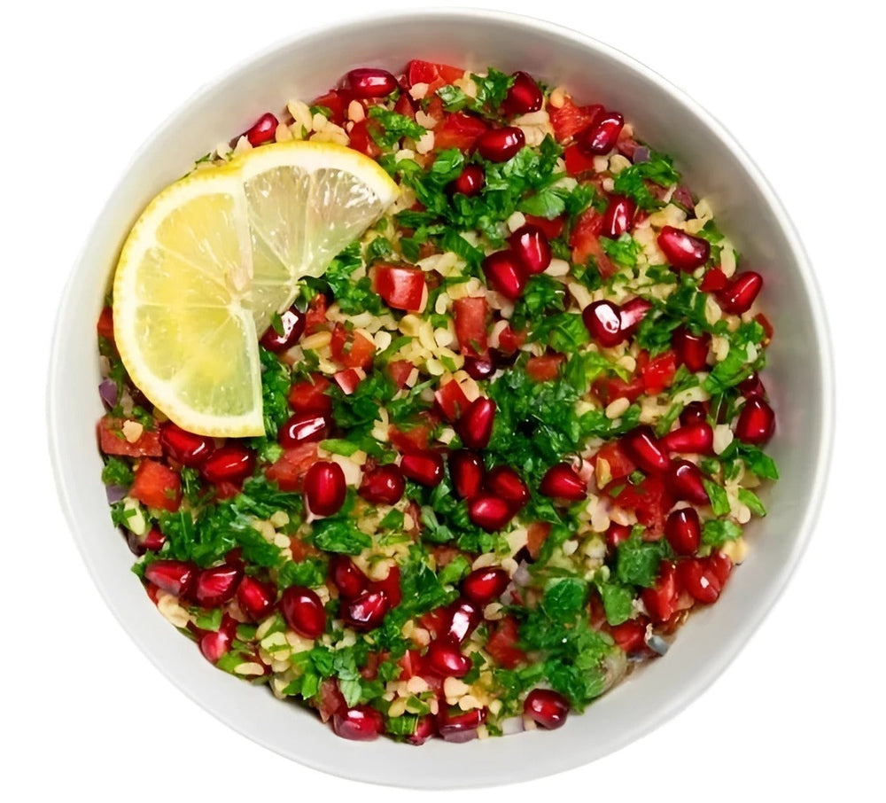Taboola with pomegranate Salad bowls