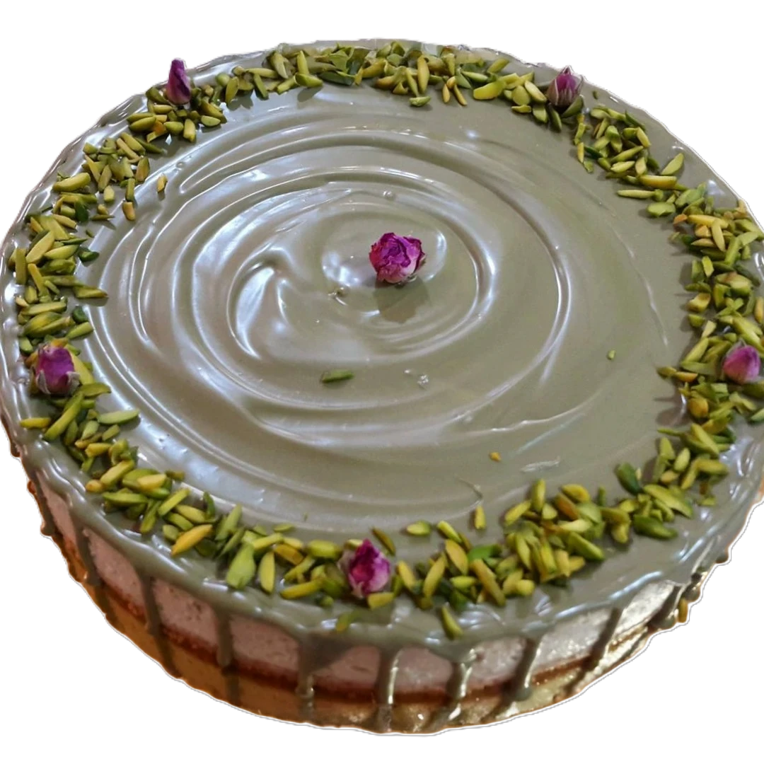 Pistachio cheesecake