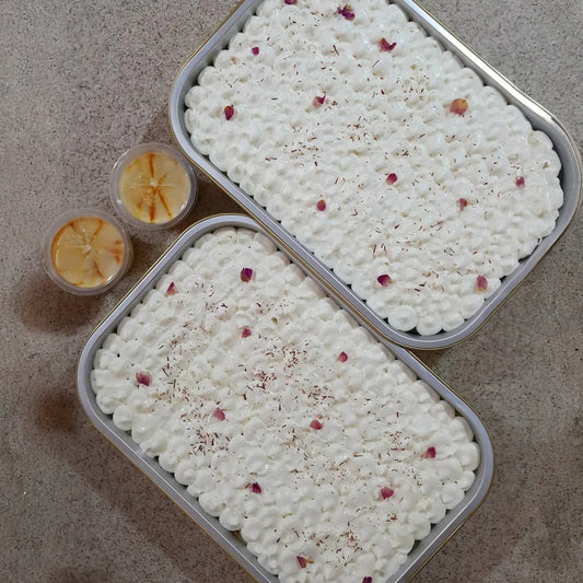 كعكة الحليب بالزعفران