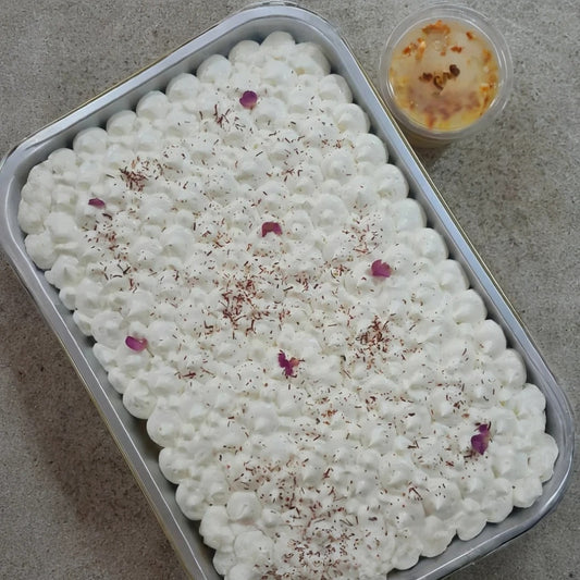 كعكة الحليب بالزعفران