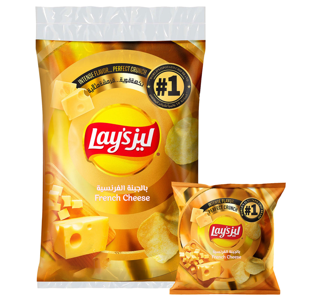 رقائق البطاطس بالجبن الفرنسي من ليز 21 × 11 جم
