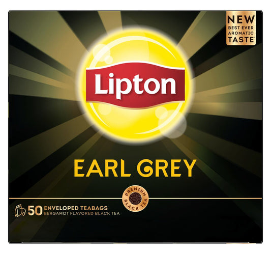 Lipton Earl Grey Bergamot Flavored Black Tea 50 Teabags