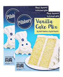 Pillsbury Cake Mix Vanilla Value Pack 2 x 485 g