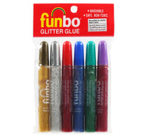 Funbo Glitter Glue 10/6B 6pcs