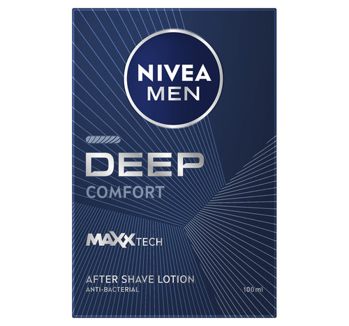 Nivea Men DEEP After Shave Lotion Antibacterial Formula with Black Carbon & Woody Scent 100 ml
