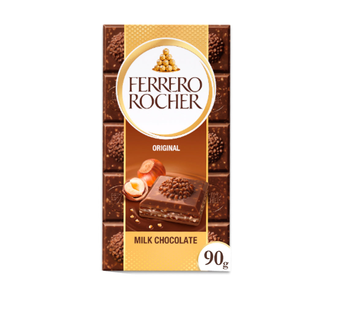 Ferrero Rocher Original Milk Chocolate Tablets 90 g