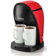 ماكينة صنع القهوة بلاك+ديكر توين سيرف، خزان مياه سعة 250 مل، 450 واط، أسود/أحمر، DCM48-B5