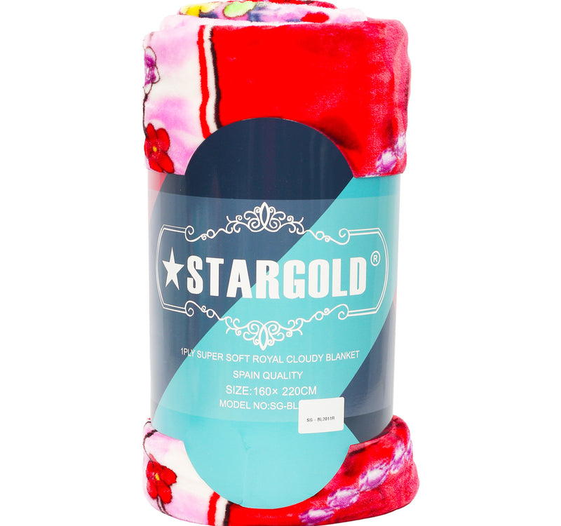 Stargold Blanket 160 x 220cm SG-BL2011R Assorted