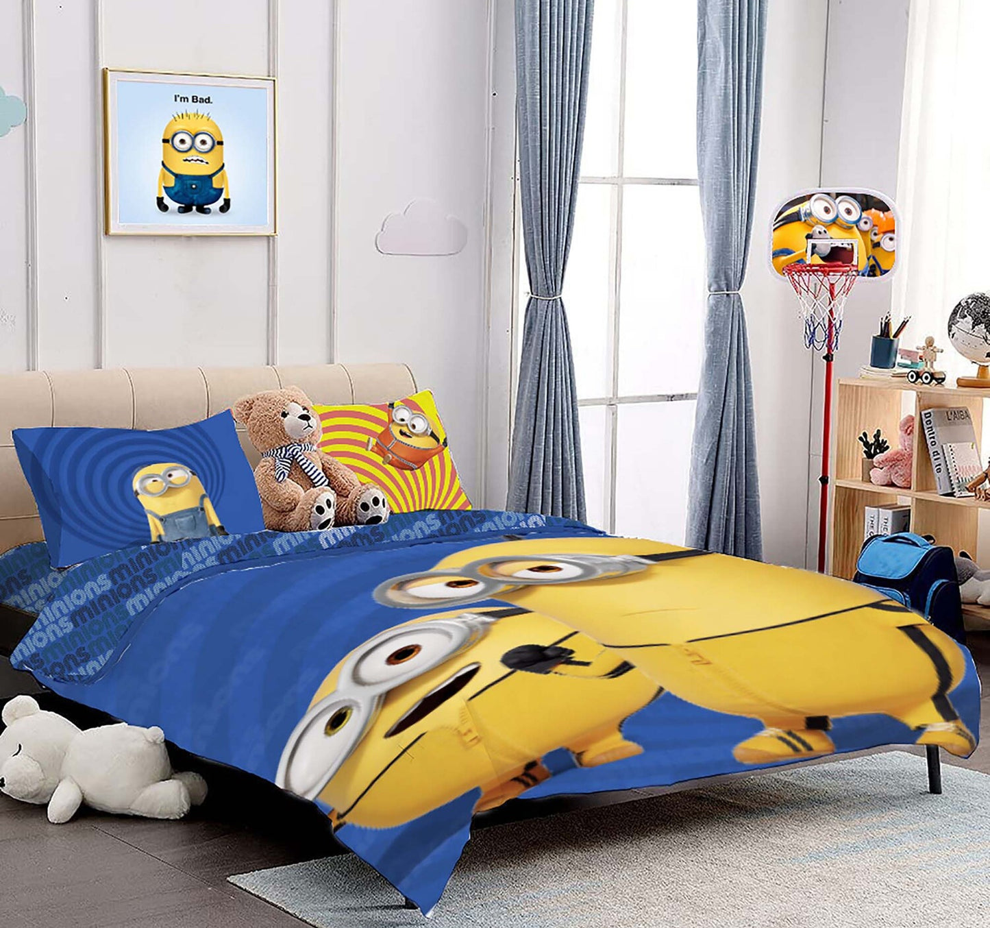 Minions Comforter Set 4pcs LL4PCMIN