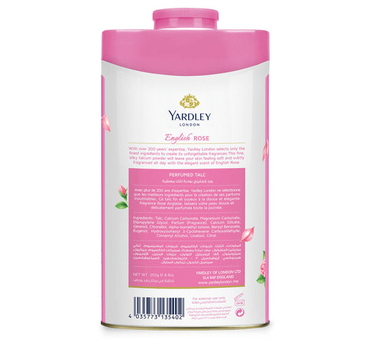 Yardley Perfumed Talc English Rose 250 g