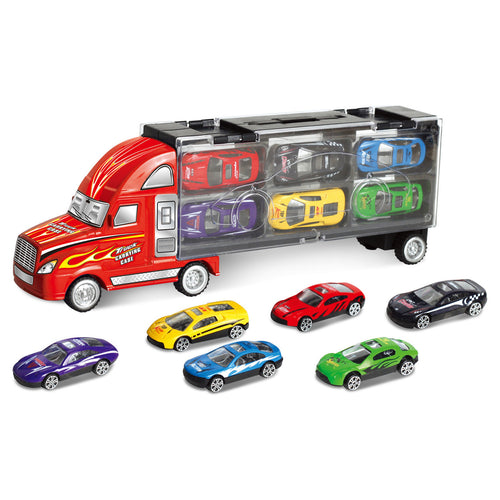 Power Joy Truck With 6pcs Die Cast Car 88133 Assorted