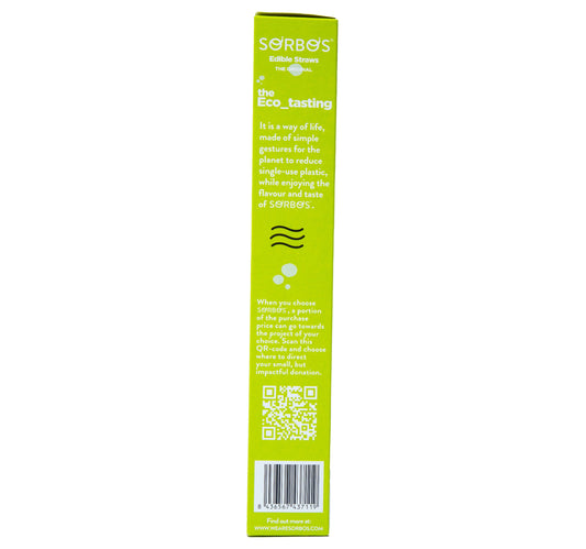 Sorbos Edible Straws Lime 128 g