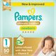 Pampers Ultimate Comfort Taped Diapers, Size 1, 2-5kg 50 pcs