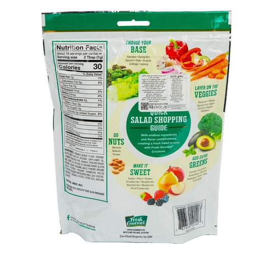 Fresh Gourmet Organic Caesar Croutons 127 g