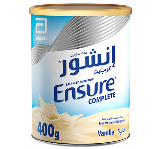 ضمان التغذية المتوازنة الكاملة بنكهة الفانيليا للبالغين 400 جرام