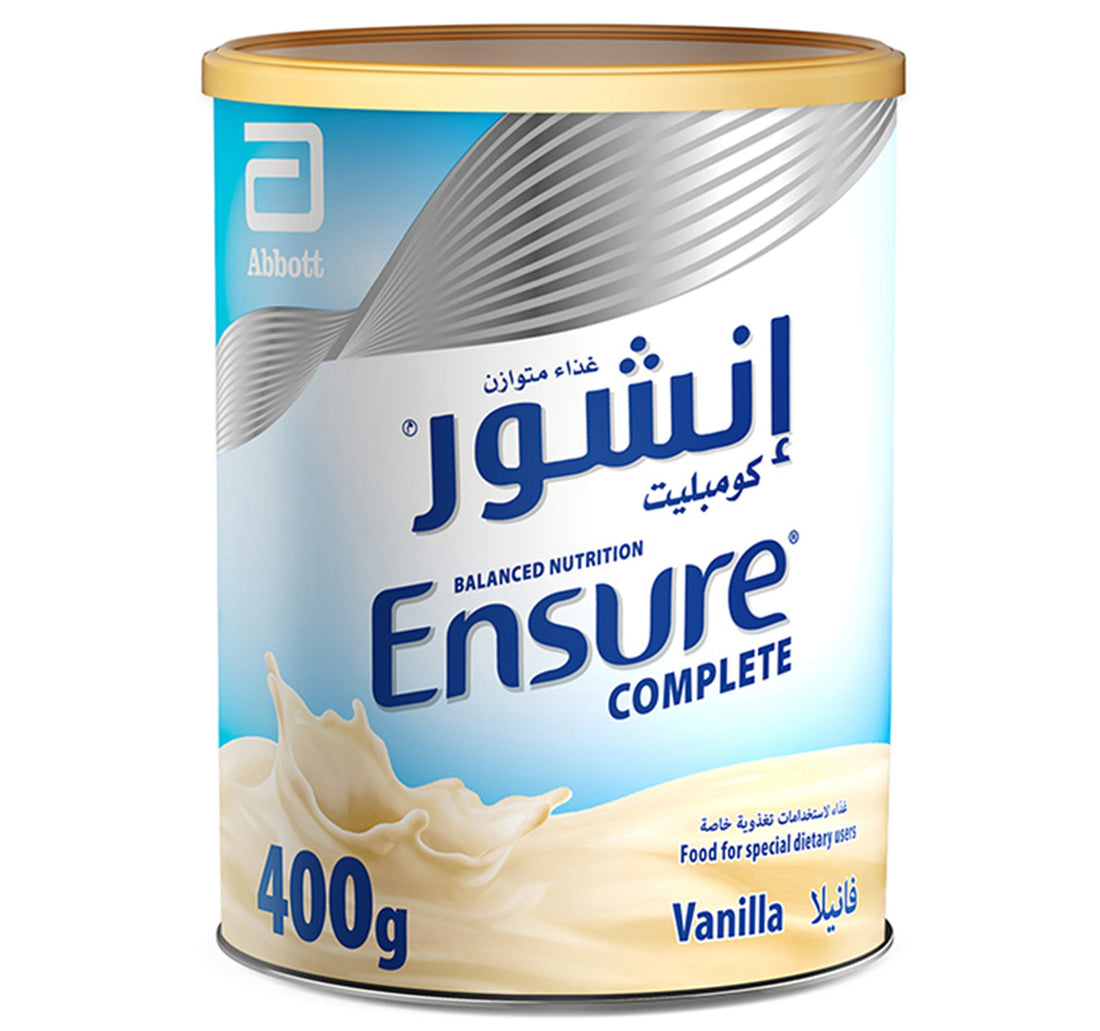 ضمان التغذية المتوازنة الكاملة بنكهة الفانيليا للبالغين 400 جرام