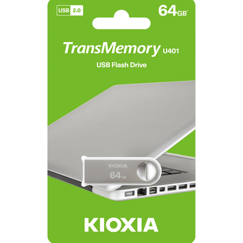 Kioxia USB 2.0 Flash Drive, 64 GB, LU401S064GG4