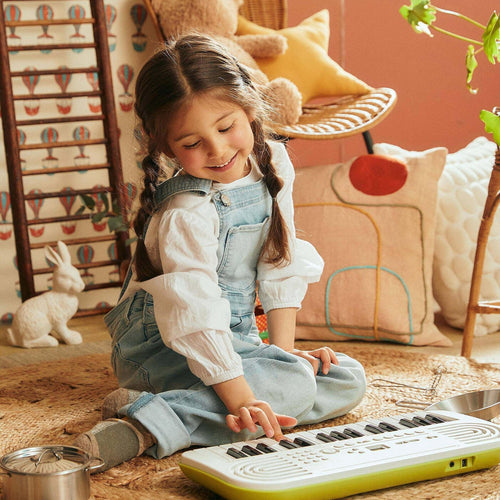Casio Mini Keyboard with 32 keys, 100 Tones, 50 Rhythms, White, SA-50H2