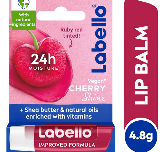 مرطب شفاه لابيلو برائحة الكرز، مرطب يدوم 24 ساعة، مع زبدة الشيا والزيوت الطبيعية، 4.8 جم