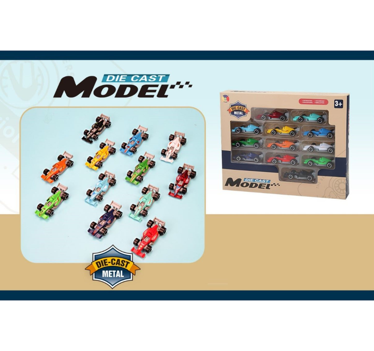 Dat F1 Diecast Model Car 12Pc Set G3388AD