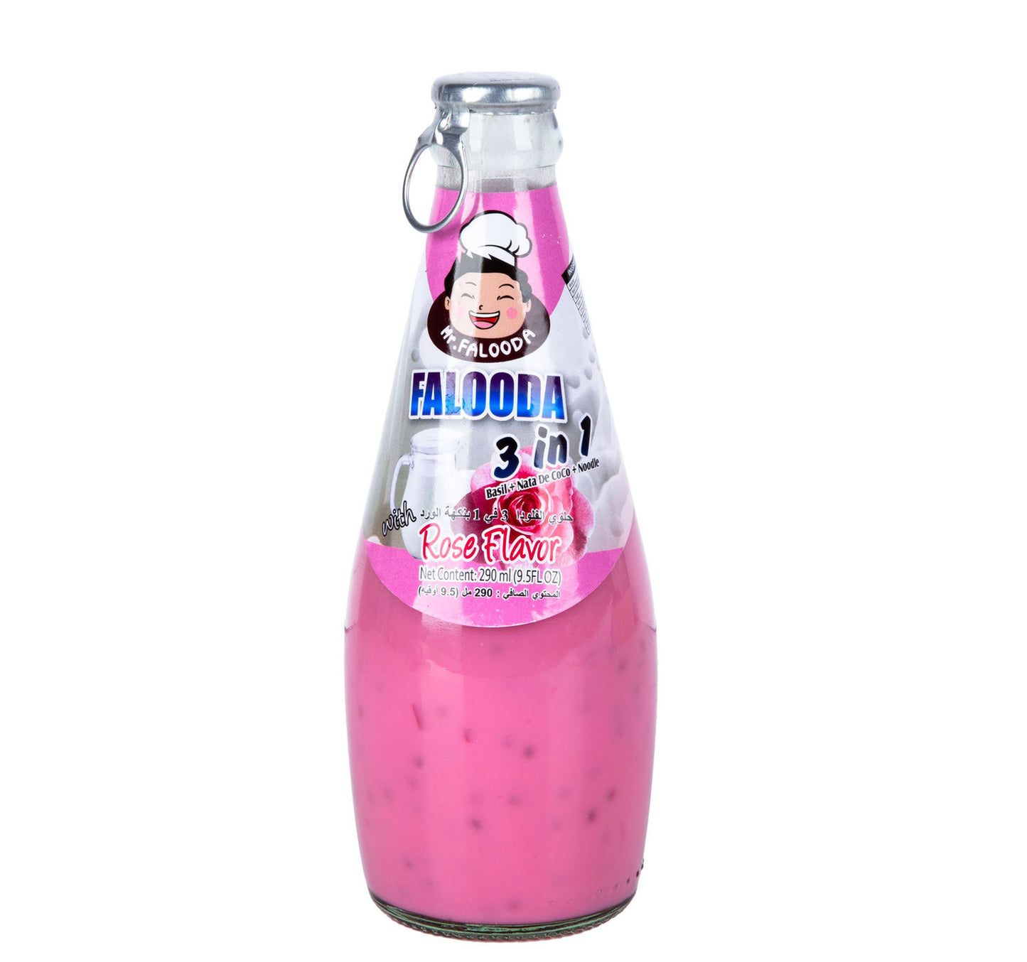 Mr.Falooda 3 in 1 Rose Flavor Falooda 290 ml