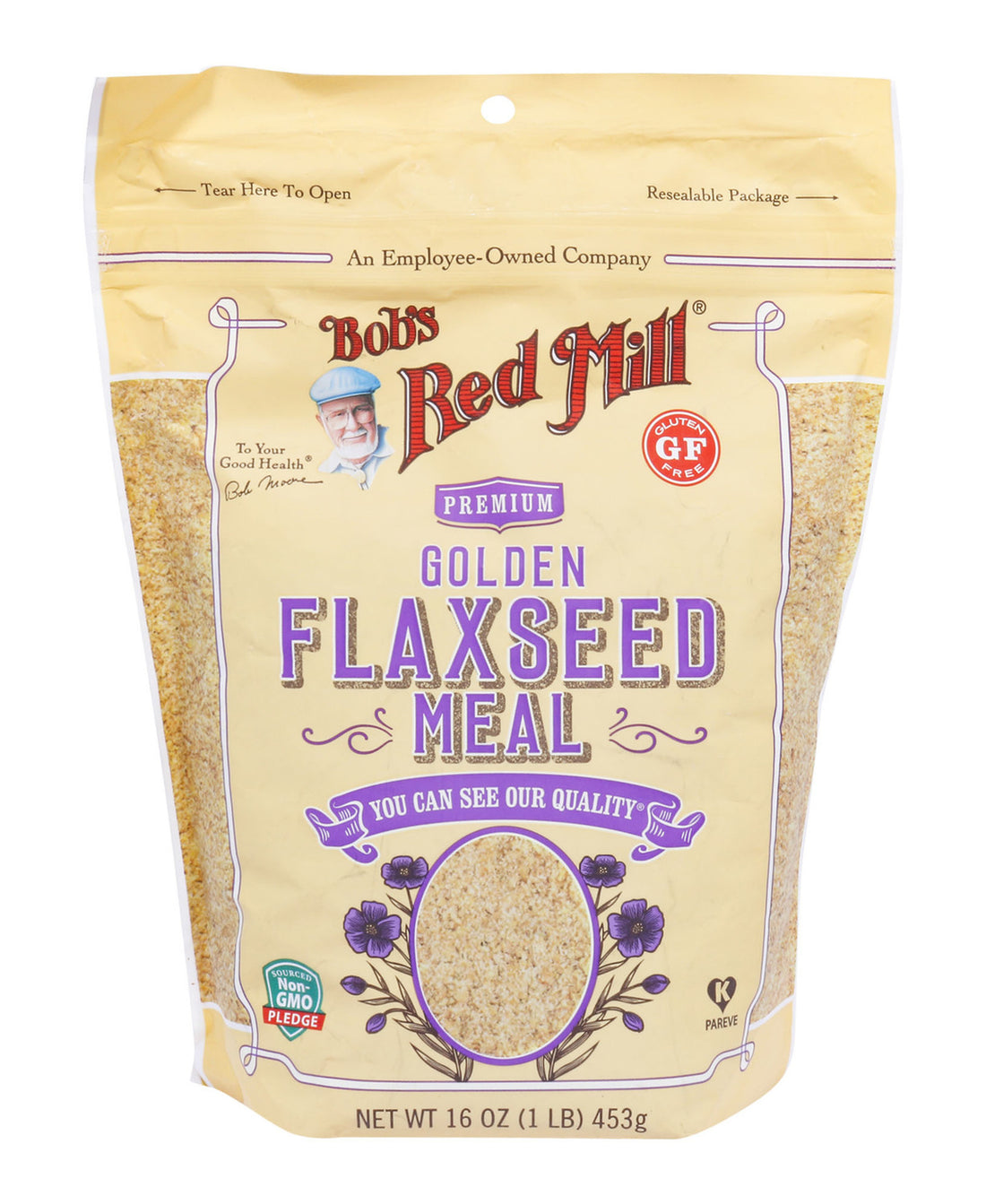 وجبة بذور الكتان الذهبية من بوبس ريد ميل 453 جم