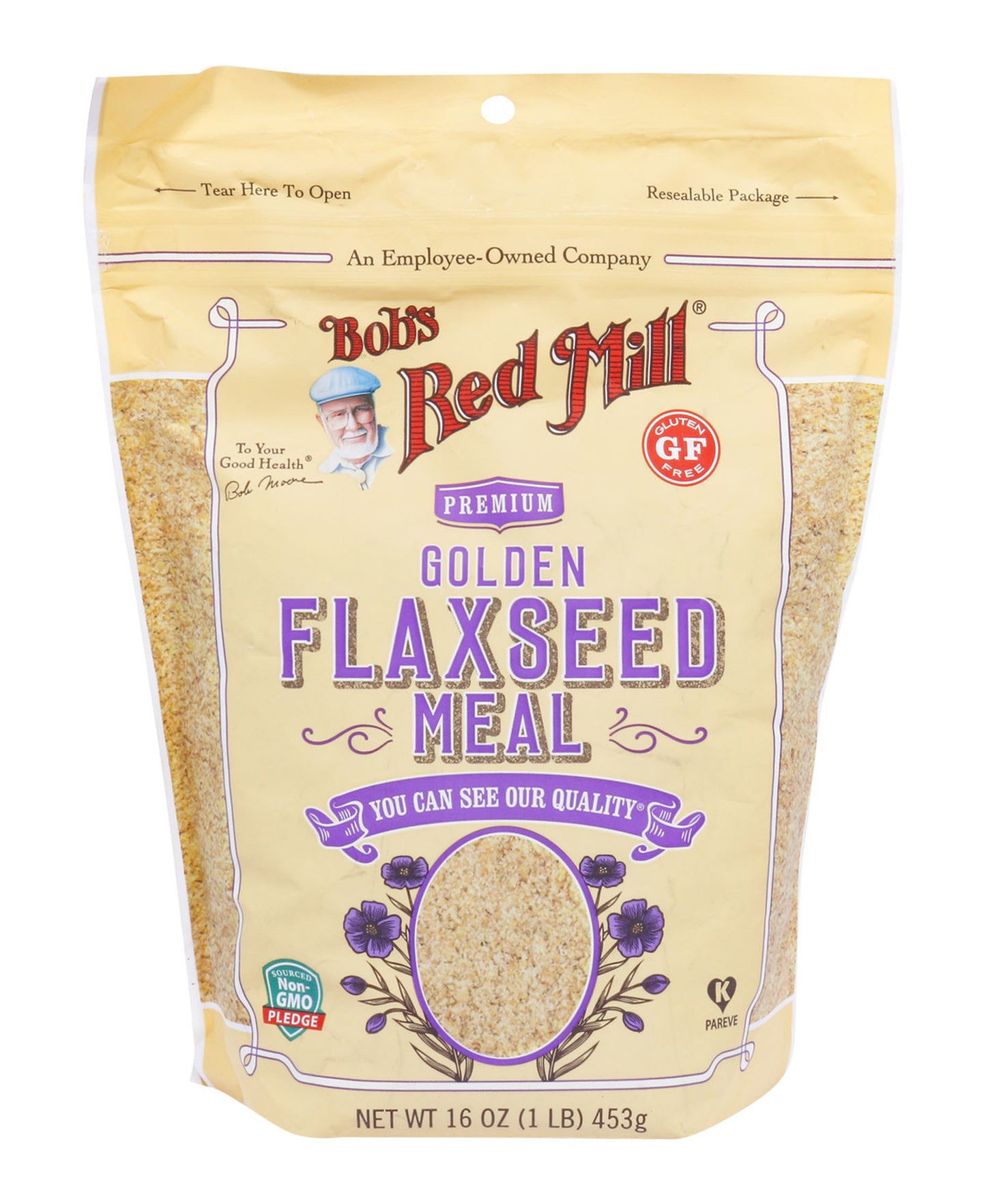 وجبة بذور الكتان الذهبية من بوبس ريد ميل 453 جم