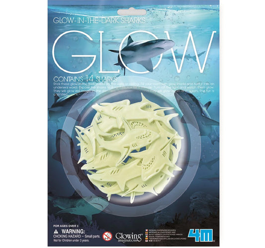 4M Glow InThe-Dark Sharks Glow, 05940