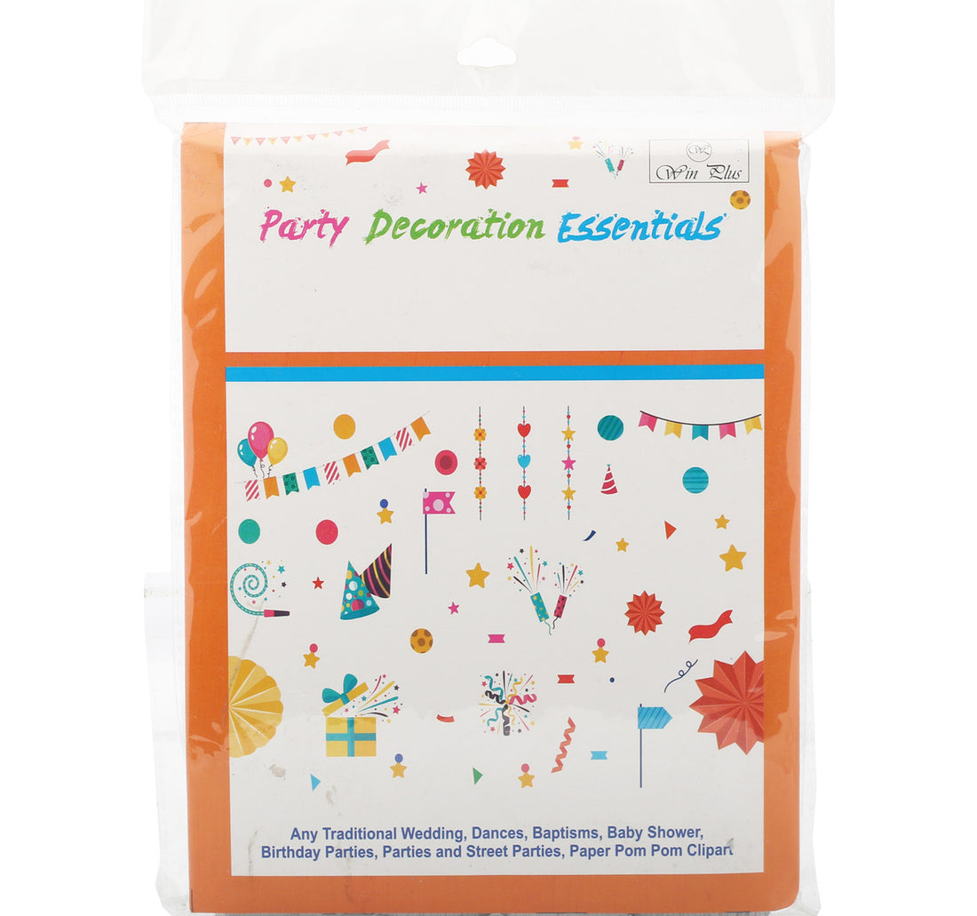 Win Plus Neon Crepe Paper Round EX311 20pcs