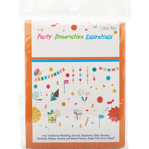 Win Plus Silver Crepe Paper Round EX307 20pcs