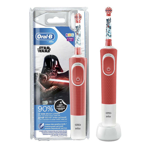 Oral-B D100 Vitality Rechargeable Kids Toothbrush With Travel Case D100.414 2K-Star wars