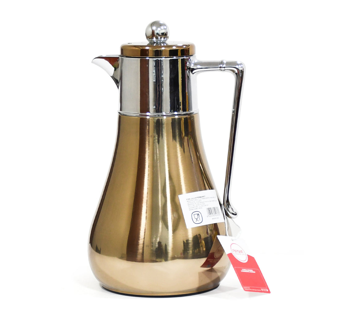 قارورة ريجال من الفولاذ المقاوم للصدأ، سعة 1 لتر، فضي، RGD-10GD