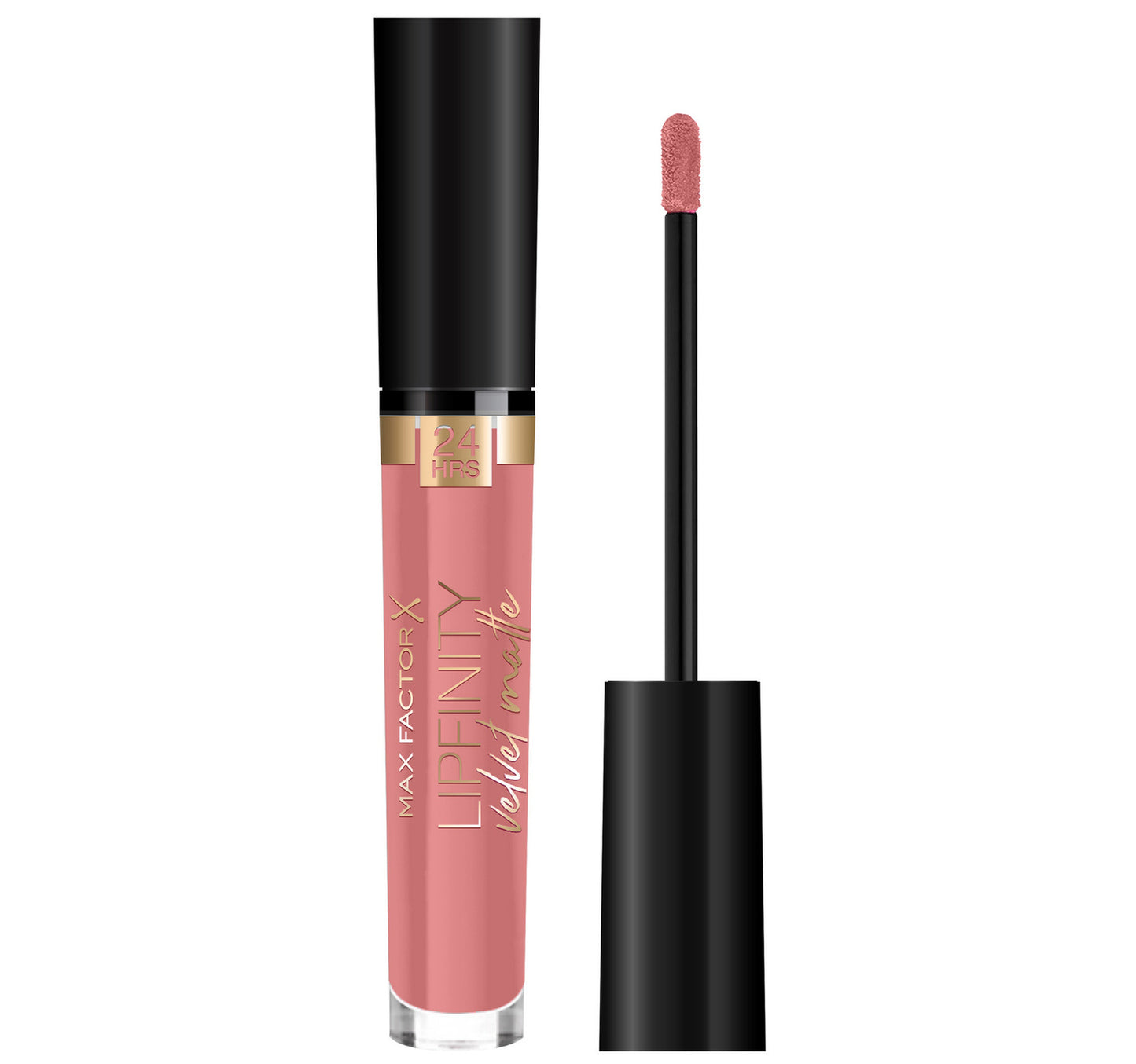 Max Factor Lipfinity Velvet Matte Liquid Lipstick, 045 Posh Pink, 3.5 ml