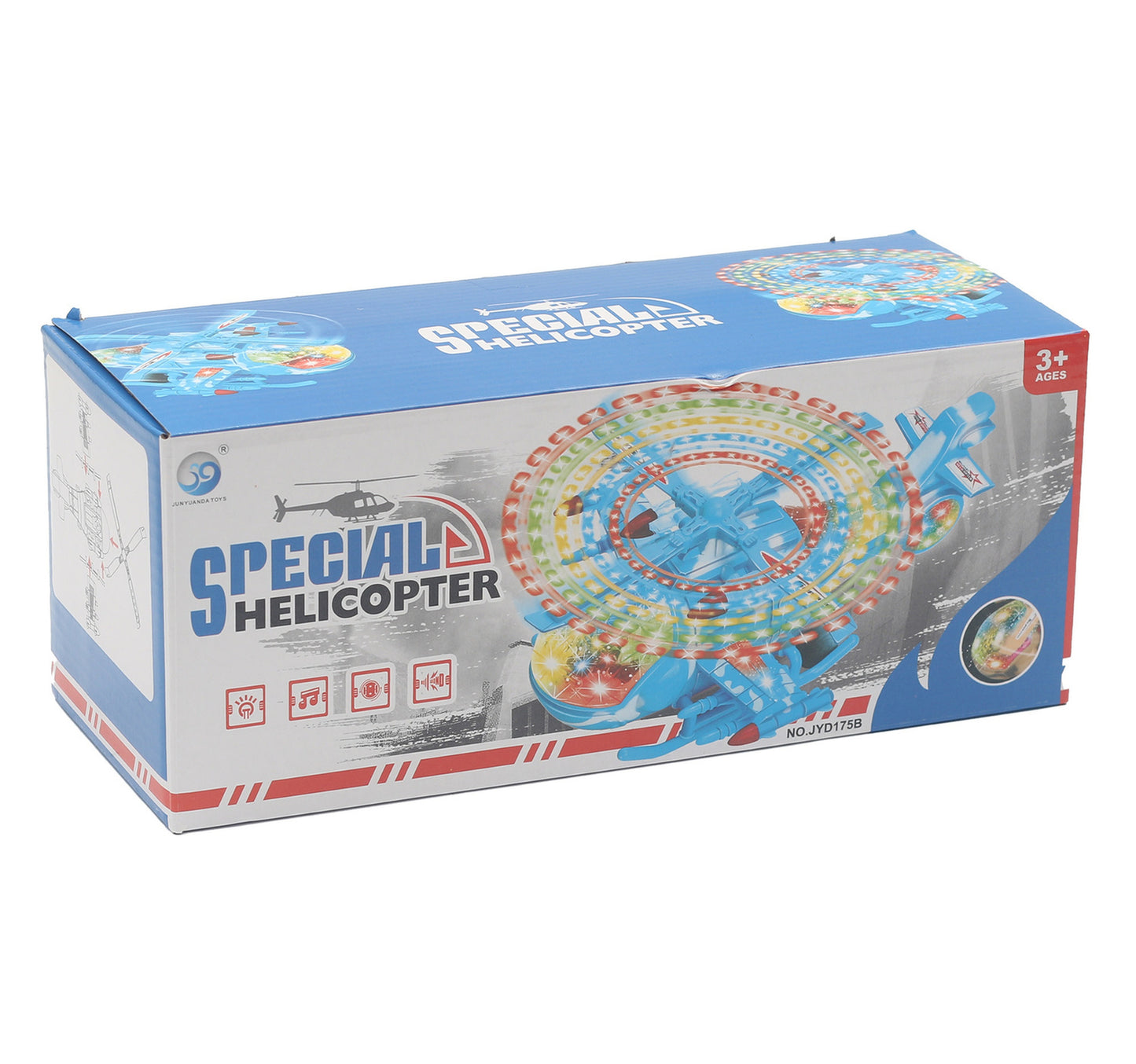 Skid Fusion Battery Operated Light & Sound Helicopter JYD175B-1