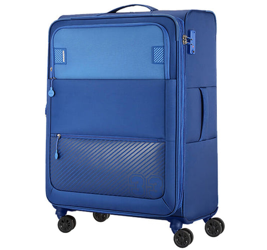 American Tourister Majores Soft Trolley with TSA Combination Lock, 59 cm, Blue