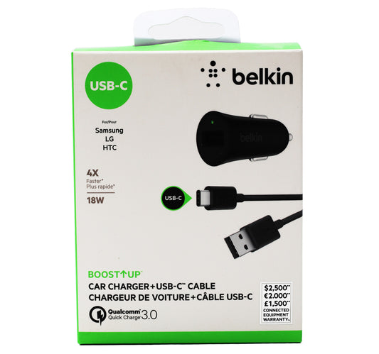 Belkin Quick Charge Car Charger + Type-C Cable F7U032