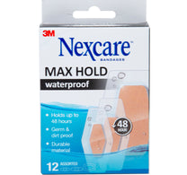 ضمادات نيكسكير ماكس هولد المقاومة للماء، مجموعة متنوعة من 12 قطعة