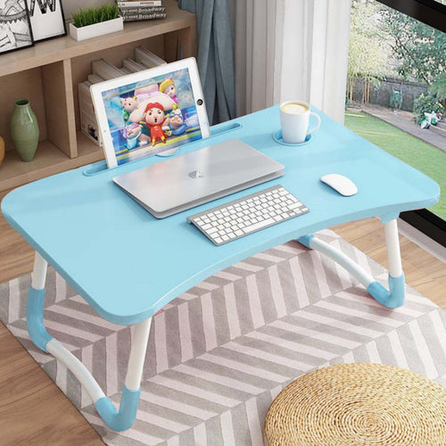 Maple Leaf Home Multi Purpose Folding Table, Blue, KT865