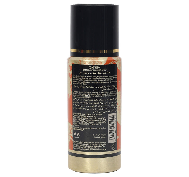 Gatsby Deodorant Perfume Body Spray 150 ml