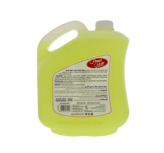 Home Mate Liquid Hand Soap Lemon Perfume 4 Litres + 500 ml