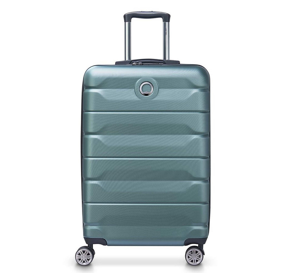 Delsey Air Armour 4 Wheels Hard Trolley, 55 cm, Green