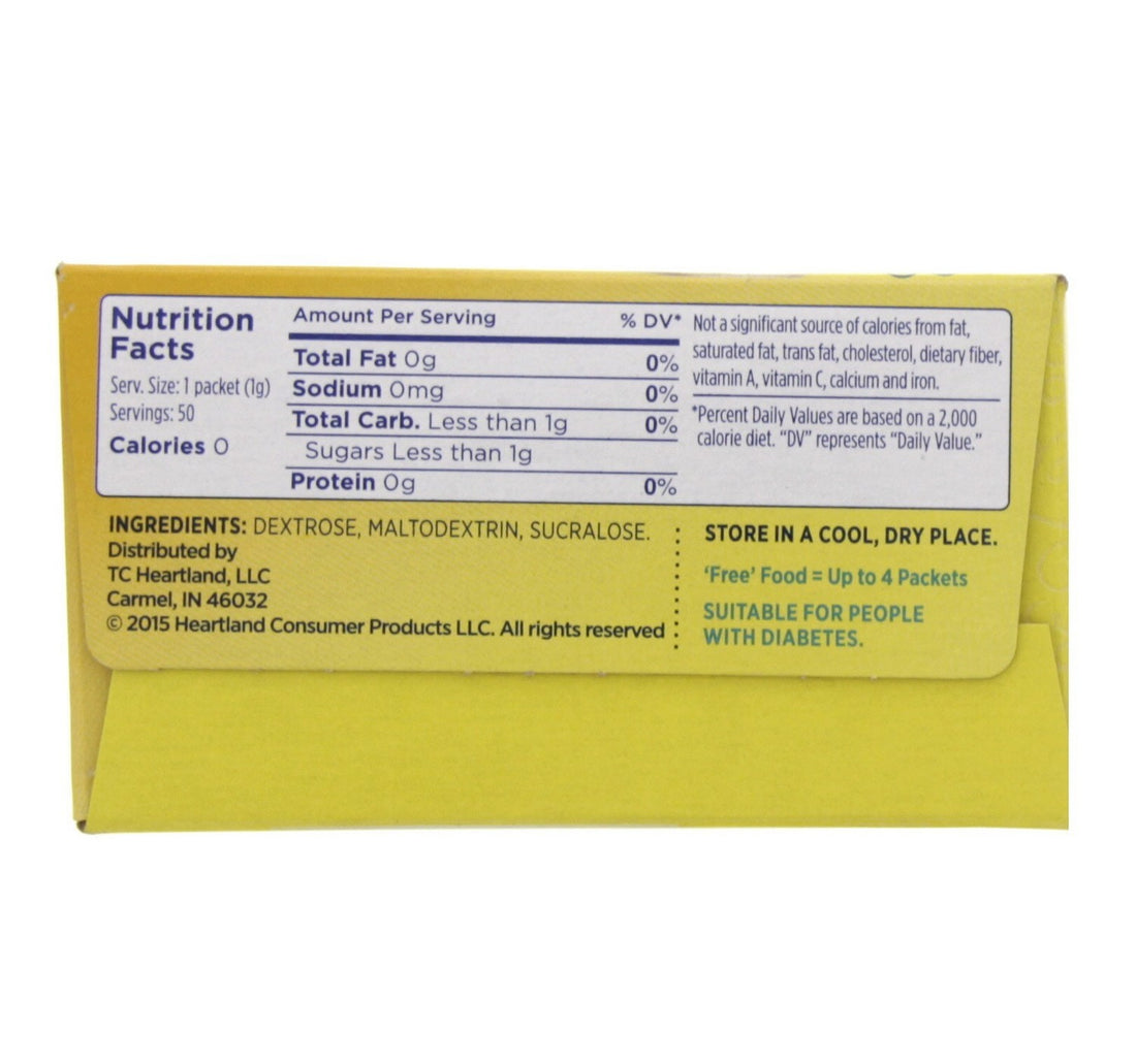 Splenda No Calorie Sweetener Packets 50pcs