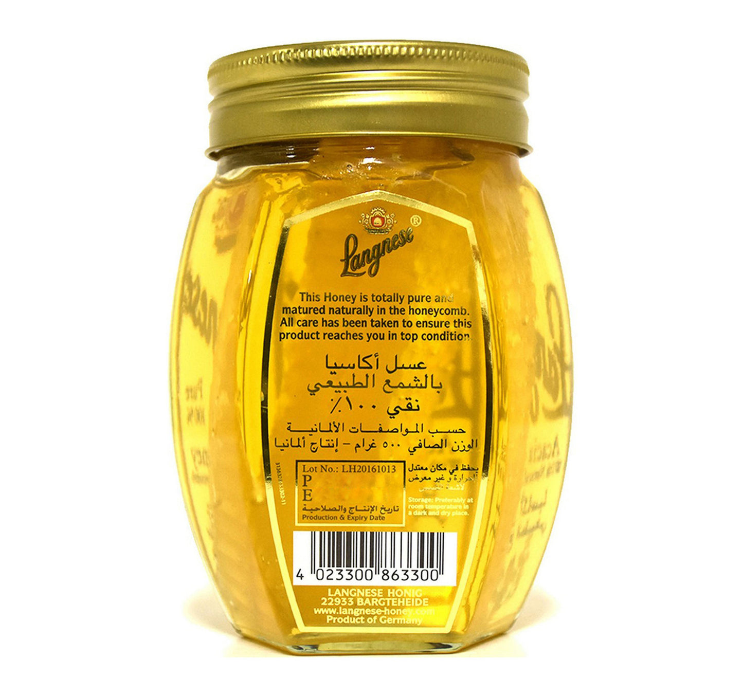 Langnese Acacia Honey With Natural Honeycomb 500 g