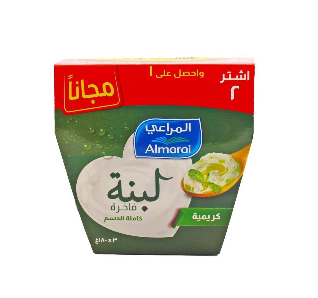 Almarai Premium Full Fat Labneh Turkish 180 g 2 + 1