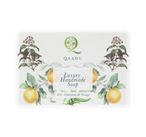 Qaadu Luxury Handmade Soap With Natural Ingredients Aloe Vera Cinnamon & Orange 125 g